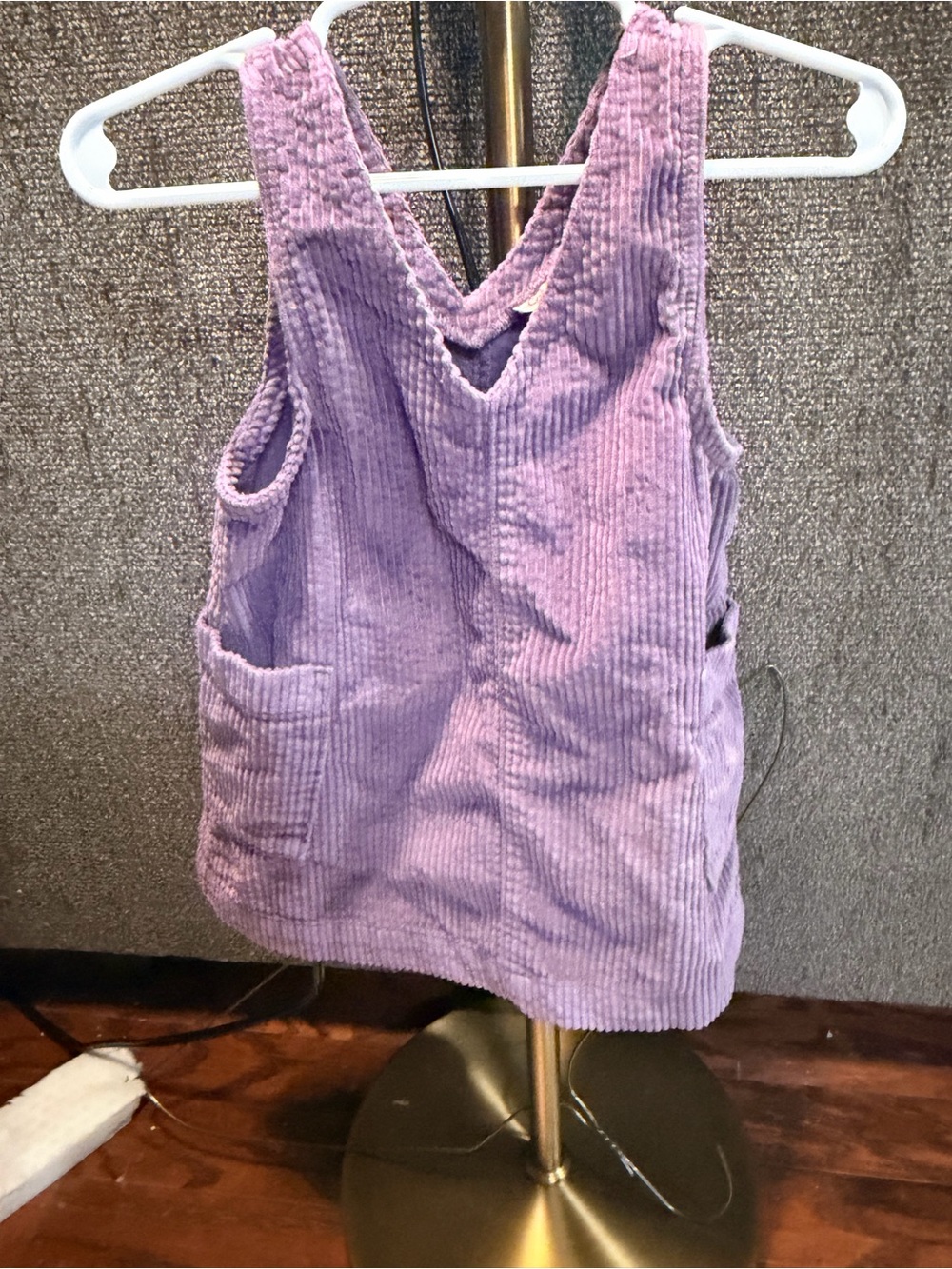 Cat & Jack Lilac Corduroy V-Back Tank Top